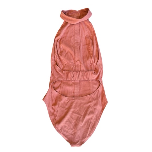 Free People Intimately Open‎ Back Sleeveless Rose Pink Bodysuit - Picture 3 of 6